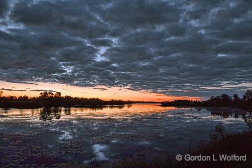 Incoming Dawn Clouds_22011-3.jpg - Rideau Canal Waterway photographed near Smiths Falls, Ontario, Canada.